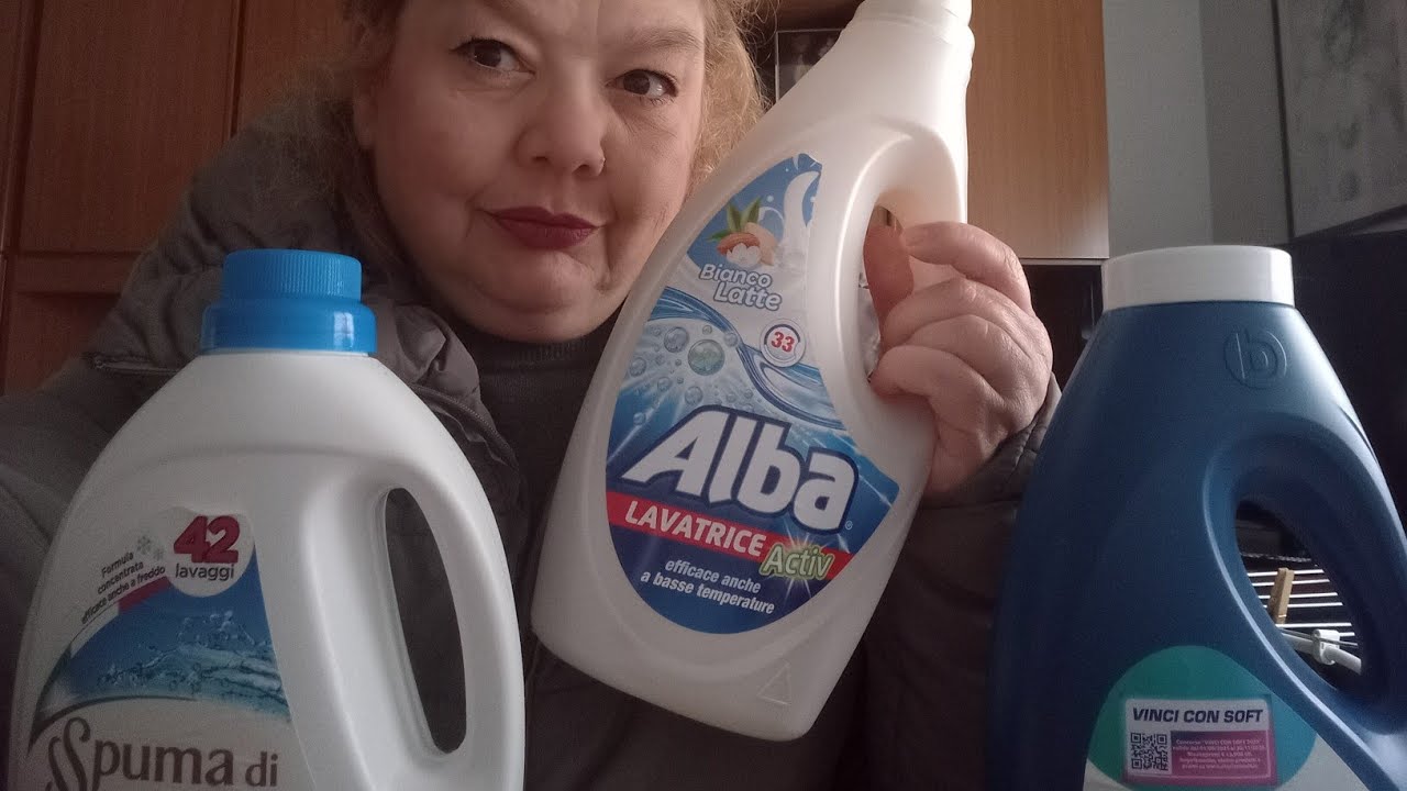 TRE DETERSIVI LAVATRICE A CONFRONTO-IL NUOVO ALBA BIANCO LATTE 