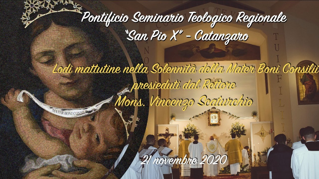 Diretta Lodi Mattutine nella Solennità della Mater Boni Consilii - Presieduti da Mons. Scaturchio