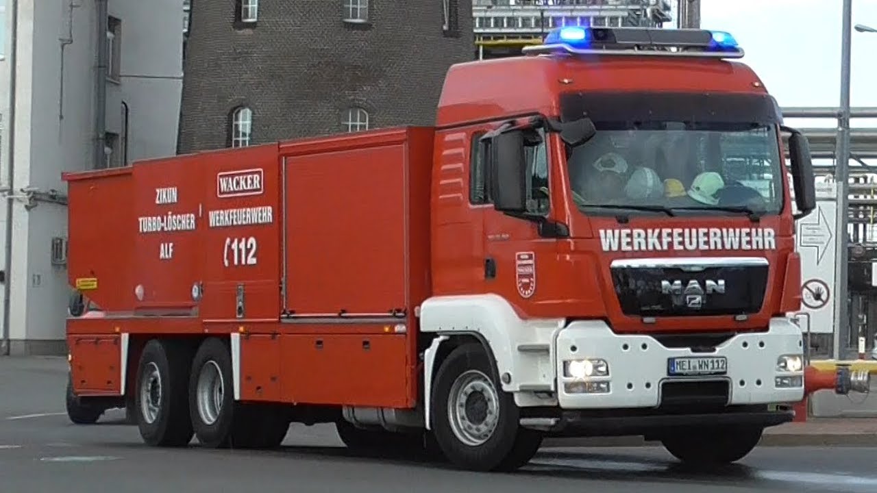 Einsatzfahrten Großübung Wacker Chemie AG Nünchritz 12.09.2017