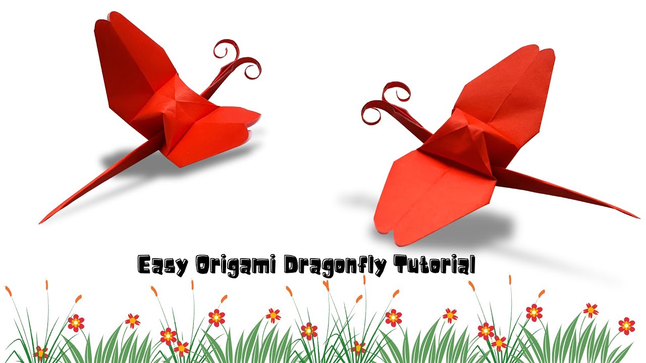 Easy Origami Dragonfly Step-by-Step Tutorial | Simple Craft Idea for Kids & School Projects