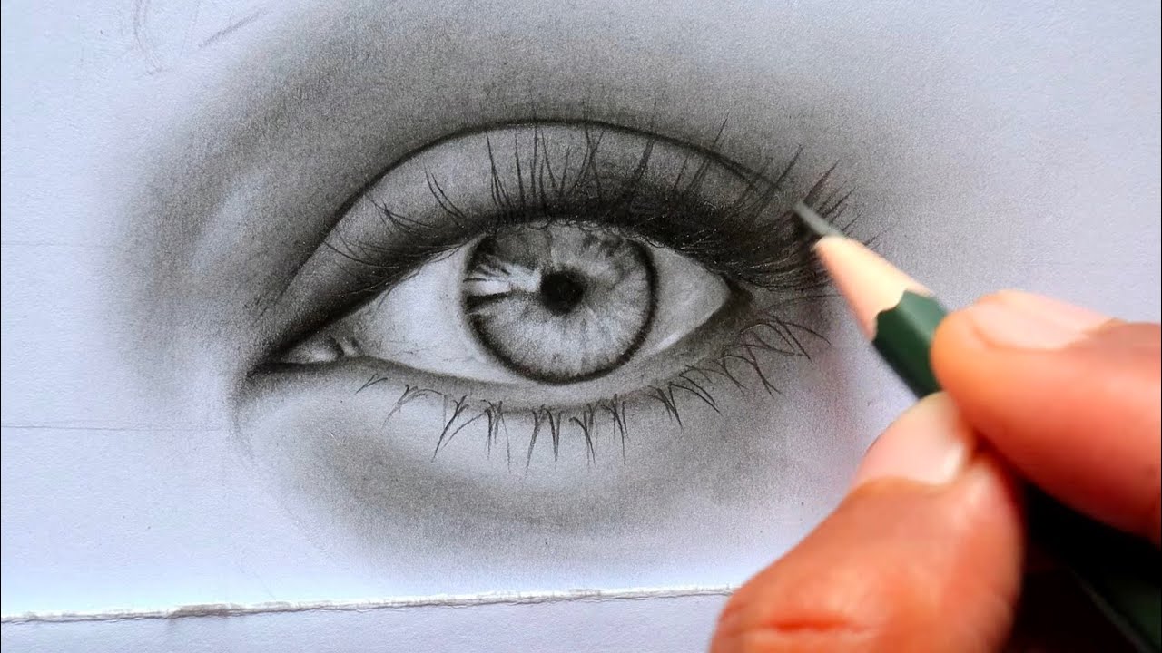How To Draw Realistic Eye | How To Shade Eye | Step By Step | Eye Drawing Tutorial  | Drawing Eye