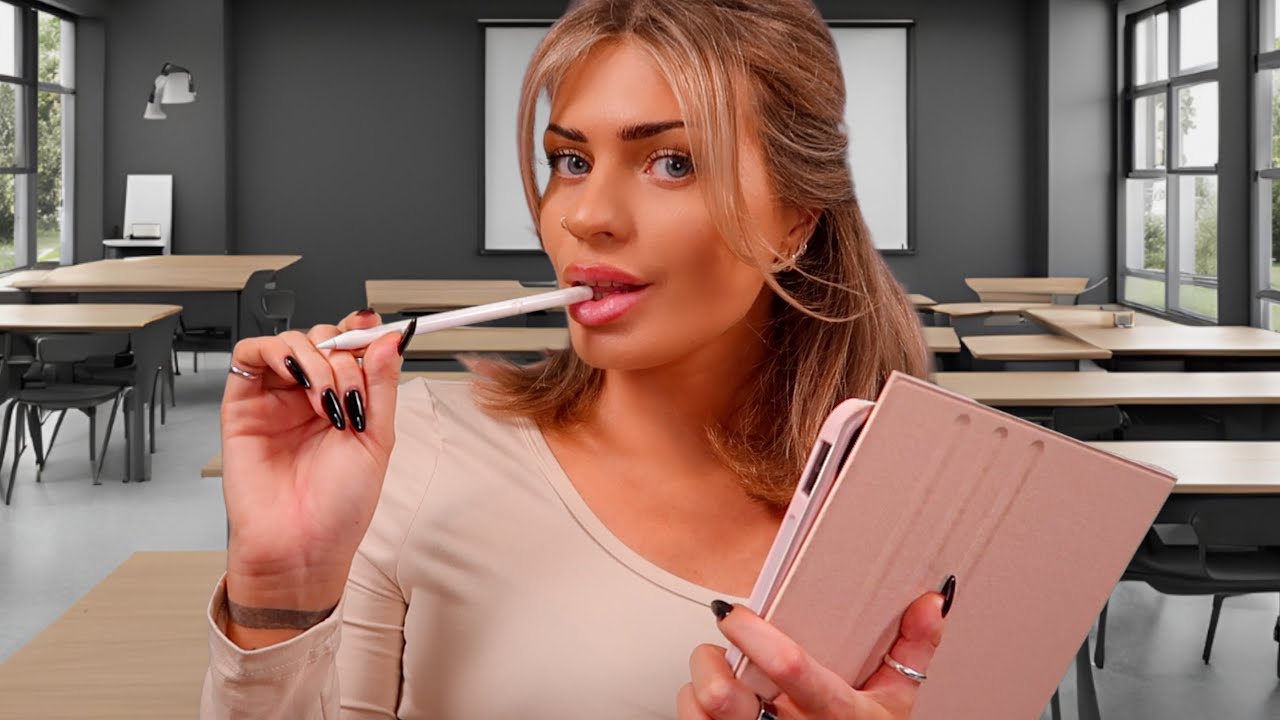 Girl Who Has A Crush On You Draws Your Face In Class ❤️ (ASMR roleplay)