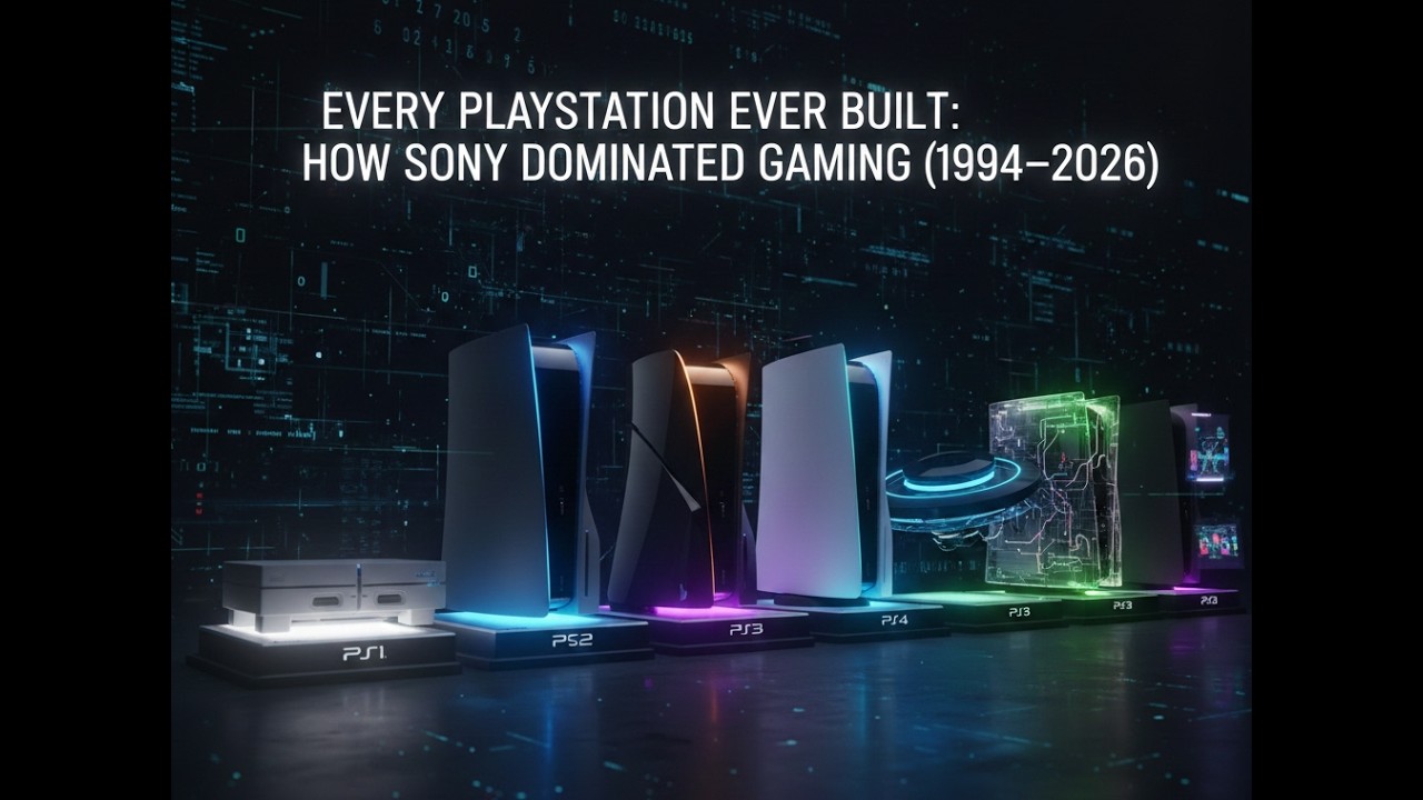Every PlayStation Ever Built: How Sony Dominated Gaming (1994–2026) #datadarts #sony #playstation