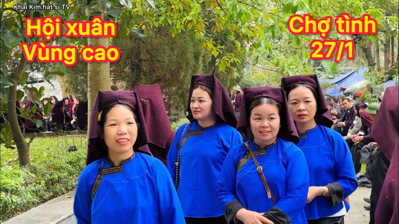 Toàn cảnh hội xuân chợ tình Lạng Sơn đông vui nhiều người đẹp hát si sli 27/1