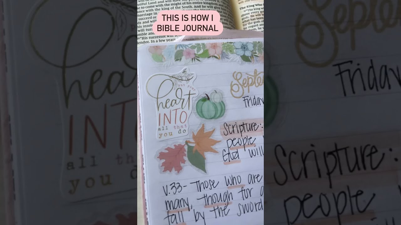 Easy way to Bible Journal
