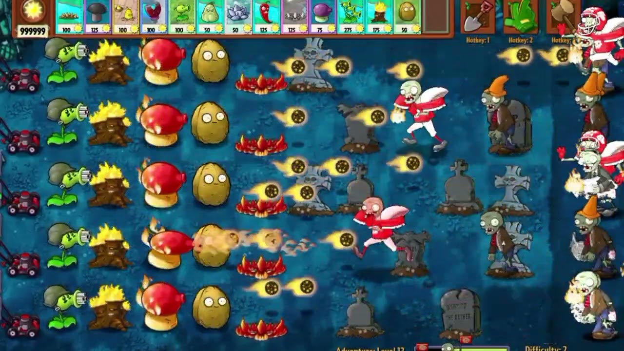 PVZ FUZION Adventure Klasik level 12 - Plants vs zombies fusion