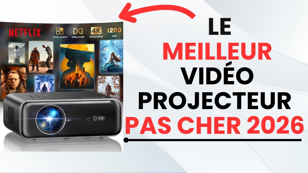 🥇TOP 4 : Meilleur Vidéo Projecteur 2026 à Moins de 200€