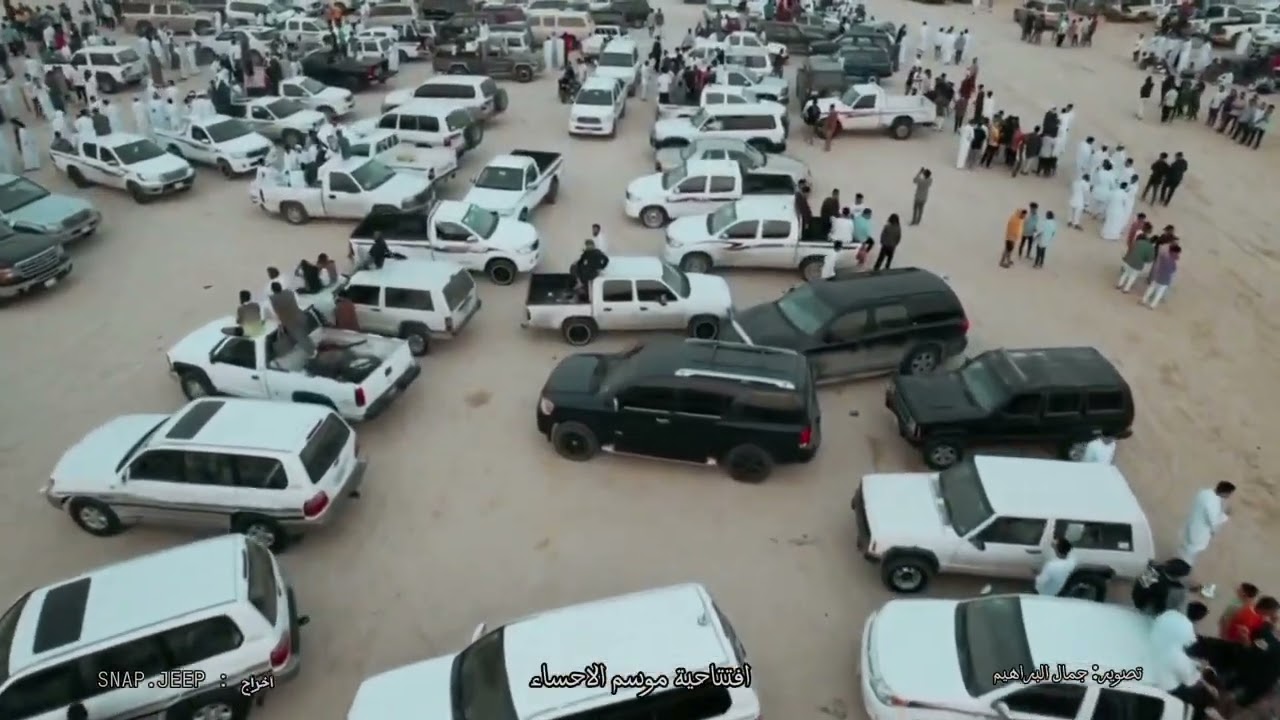 تصوير جوي الى افتتاح بر الفناجيل فى الاحساء