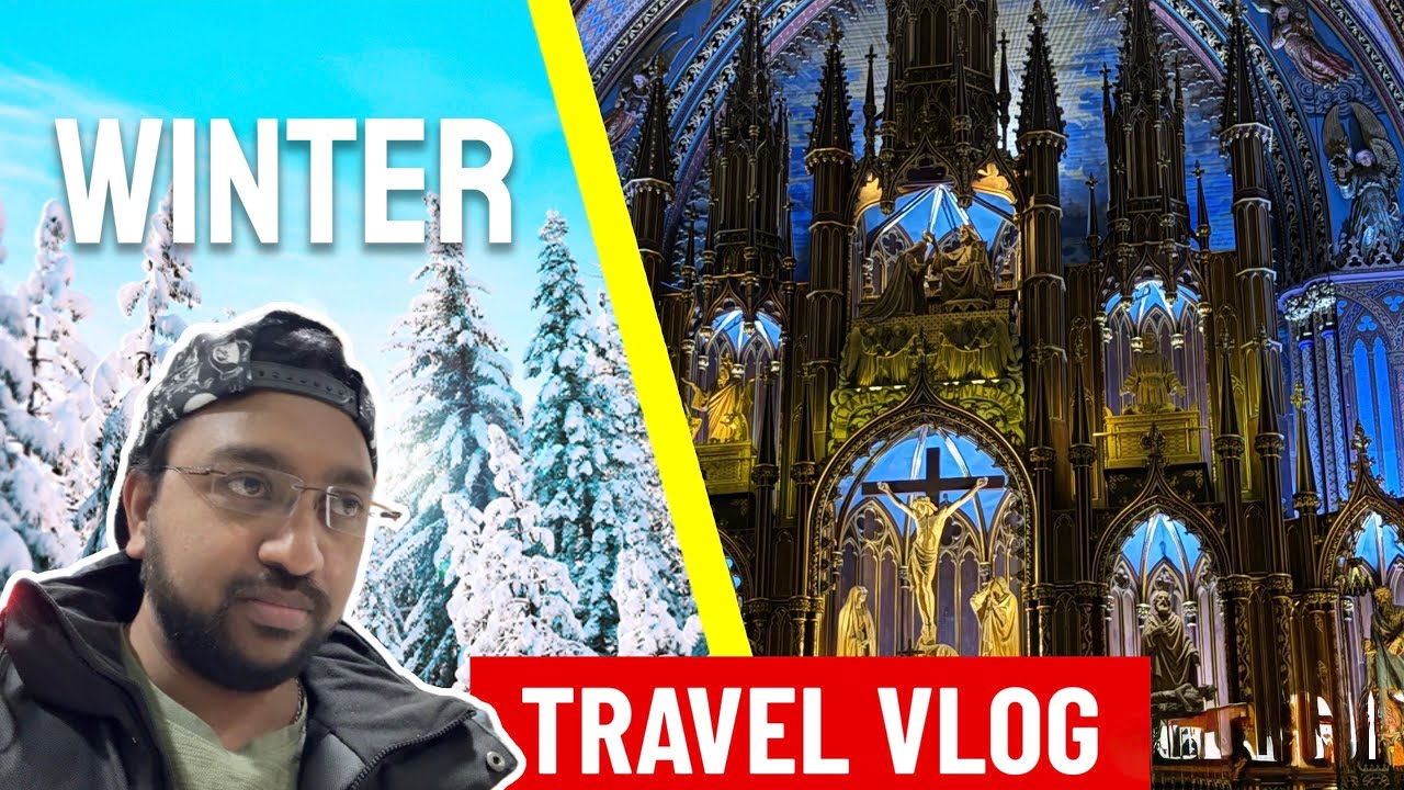 Travelling to Montréal in a snowstorm day #montreal #canada #vlog #