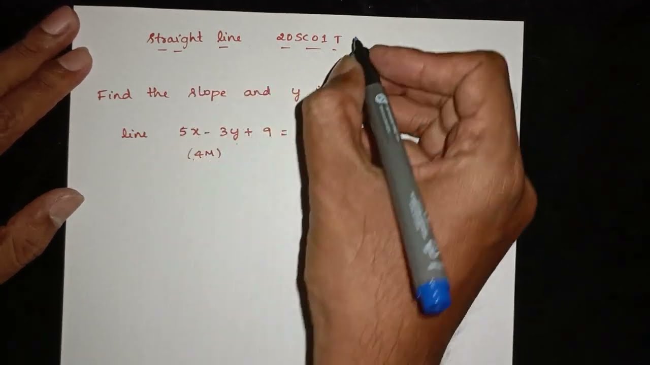 Engineering Mathematics ( Diploma ) | 1. Straight Lines  | 20SC01T |