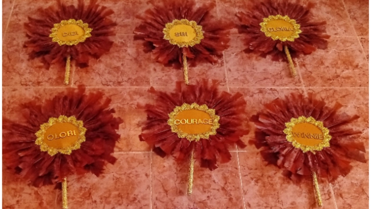 HOW TO MAKE ASO EBI HANDFAN - DIY BRIDAL AND ASOEBI HANDFAN