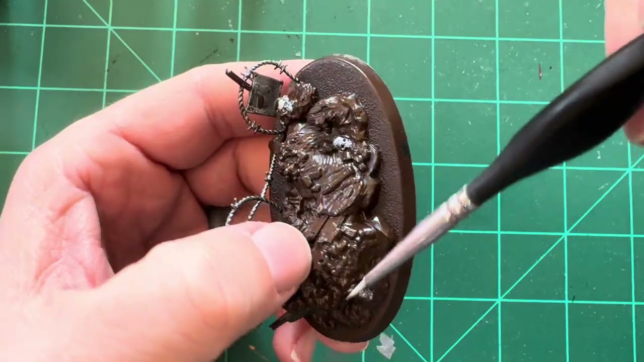 Warhammer 40k Painting Lord Marshall’s base