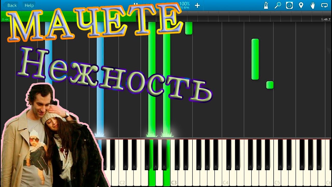 Мачете - Нежность (на пианино Synthesia)