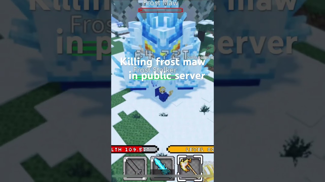 killing frost maw in public server