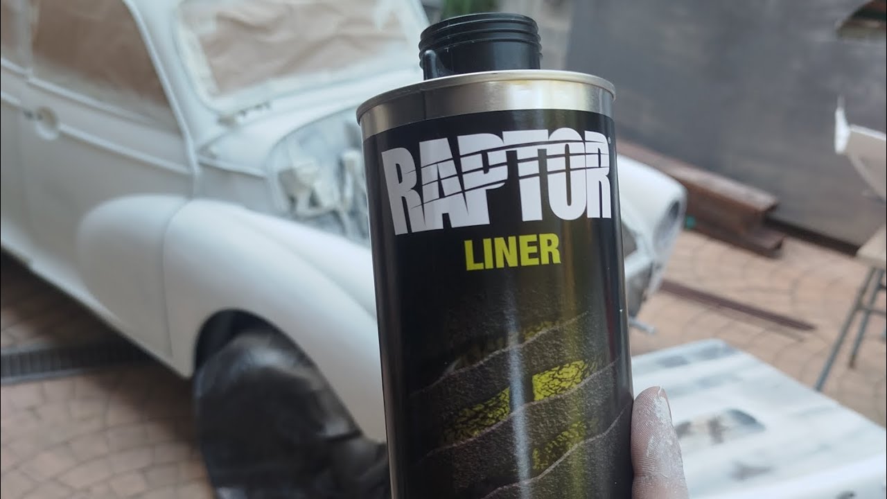 Explicación pintura Raptor España,consejos de aplicación y como queda aplicado. Morris minor 1956