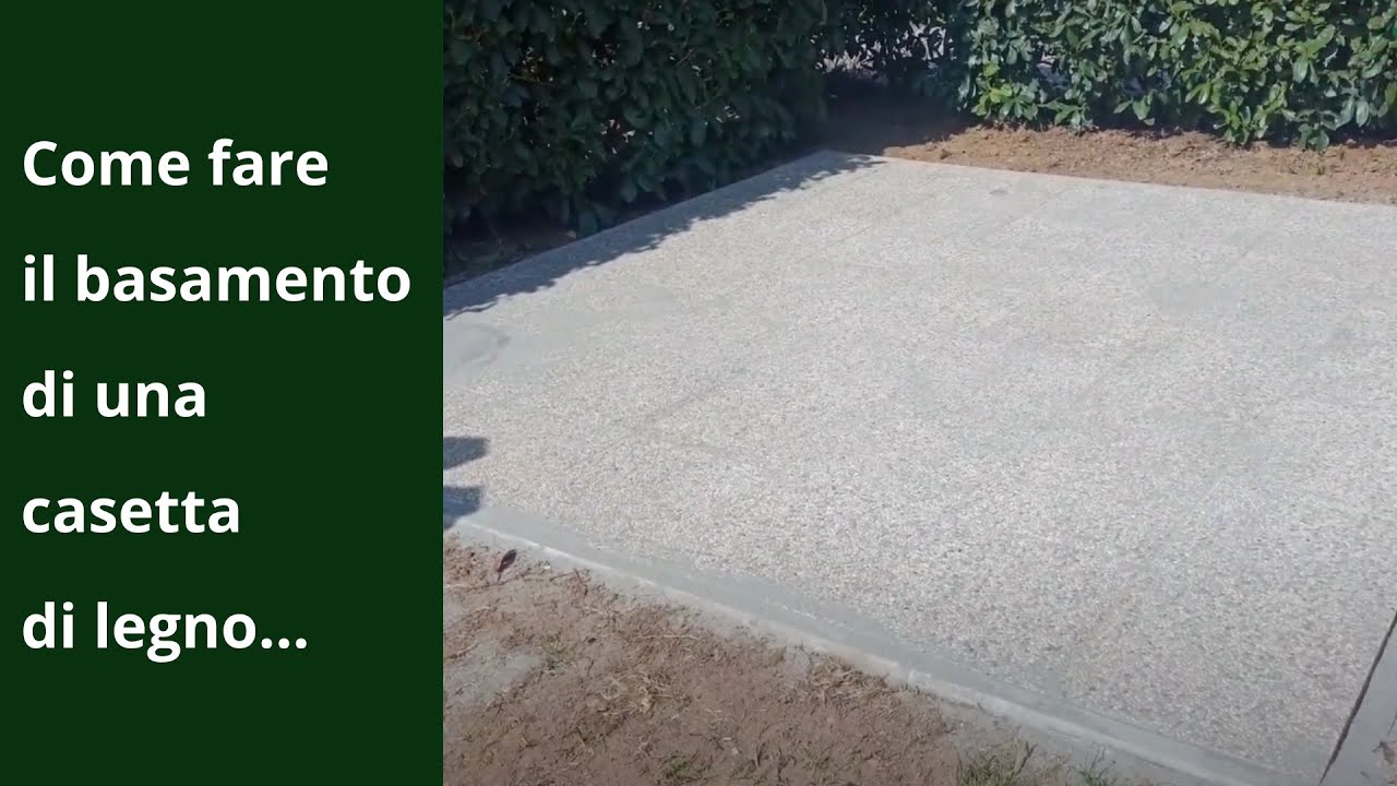 Creare un basamento solido per la tua casetta in legno