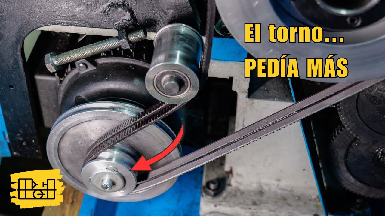 Fabricando una polea doble para el motor del torno | Solución casera y efectiva