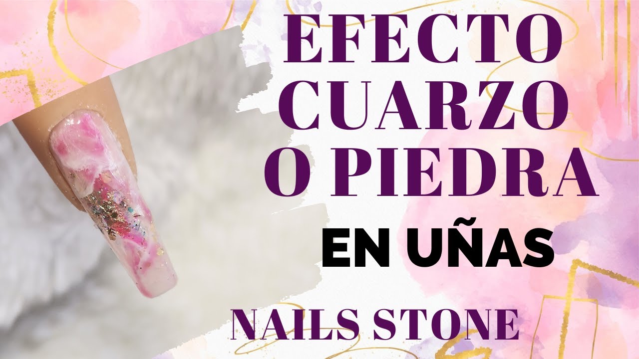 UÑAS EFECTO CUARZO O PIEDRA  | Nails stone