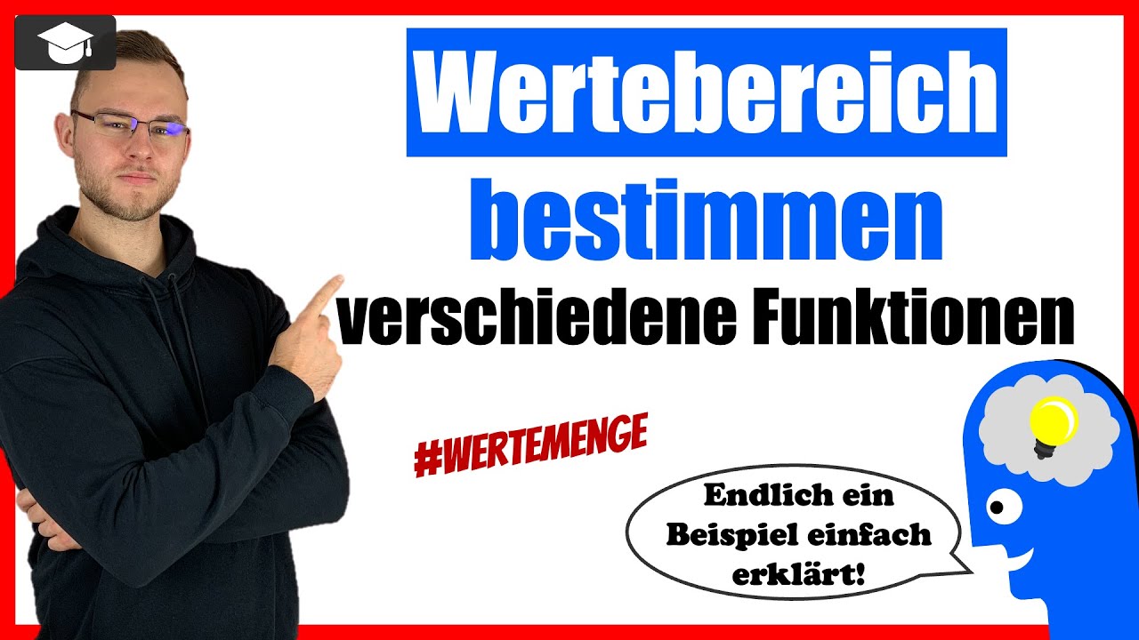 Wertebereich bestimmen ausführlich an Beispielen erklärt