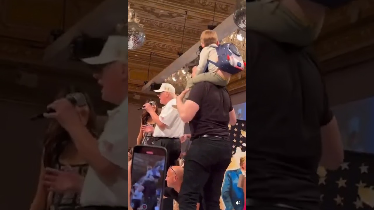 President Trump, Elon Musk, and his Son Lil X Met With Thunderous Applause From Supporters ❤️