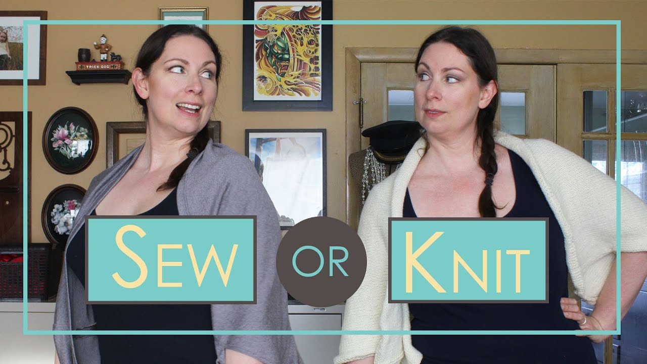 ONE PATTERN TWO WAYS | Knitting and Sewing the Same Easy Self-Drafted Pattern