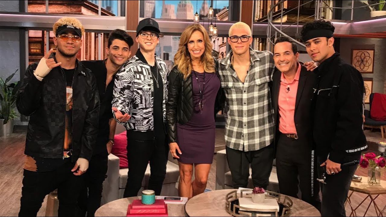 CNCO en El Gordo y La Flaca: Detrás de cámaras