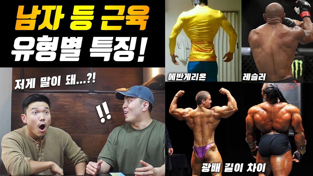 등 근육 유형 5가지!  |  당신이 절대 몰랐던 등 모양 이야기