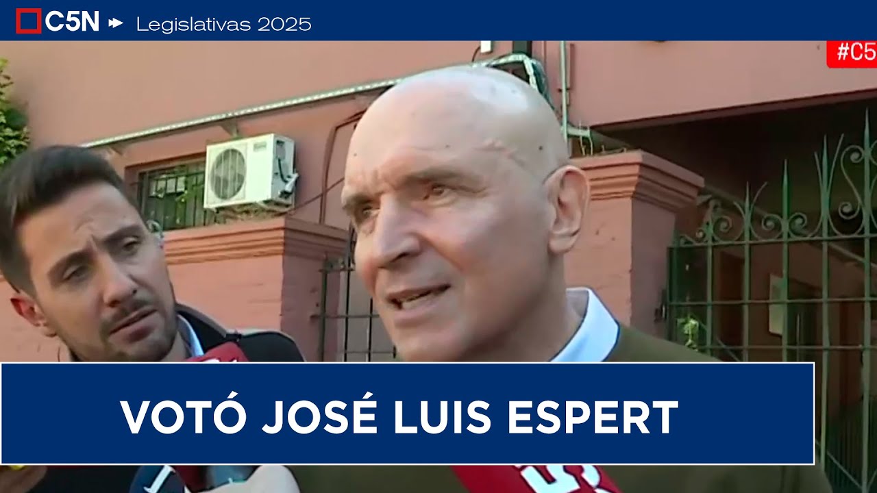 VOTÓ JOSÉ LUIS ESPERT: "Soy un CIUDADANO COMÚN y NORMAL"