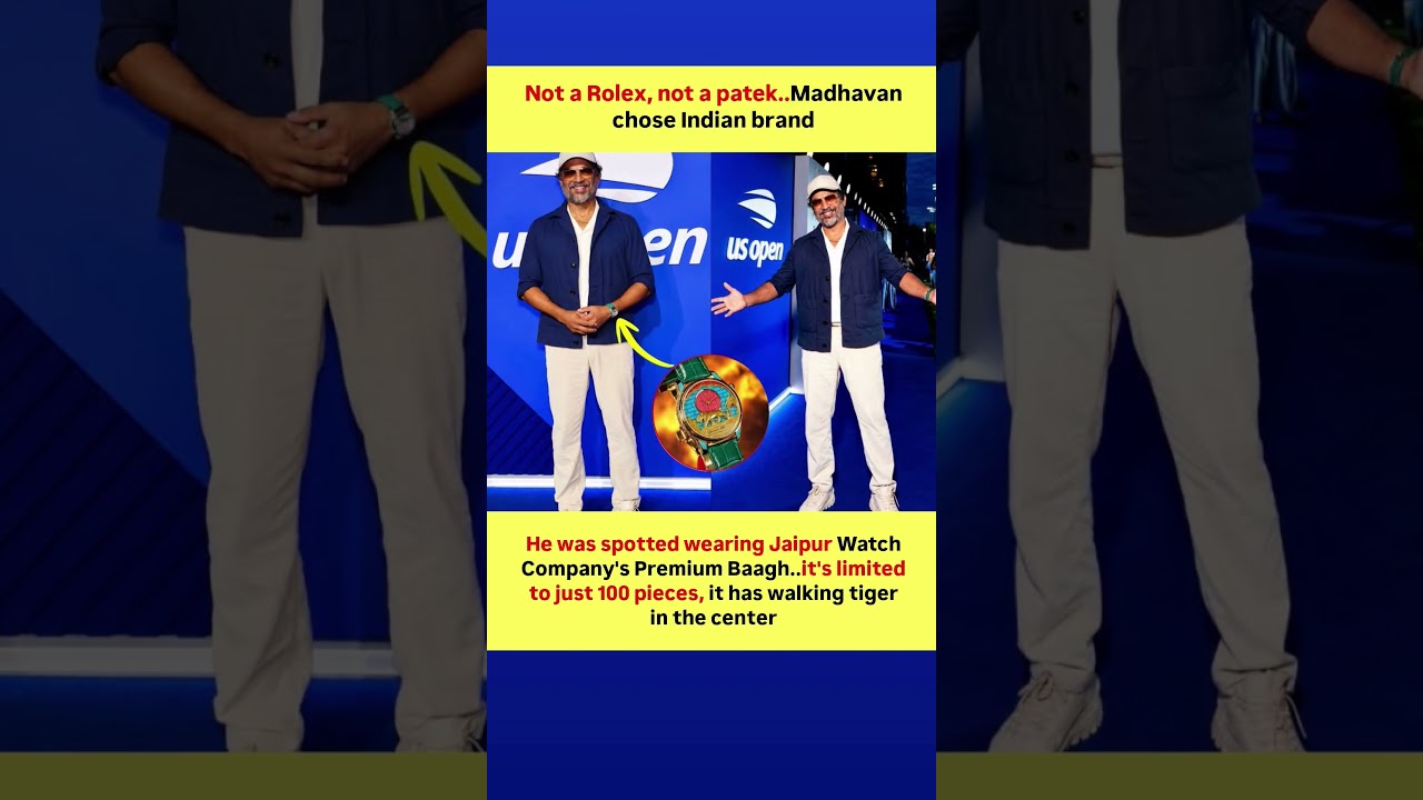 Madhavan Proves Indian Luxury Brands Can Compete Globally!  #viral #news #shorts