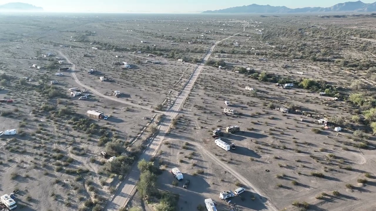La Posa West Drone update, Big Tent, Tyson Wells, RV Show. 012026 Quartzsite AZ