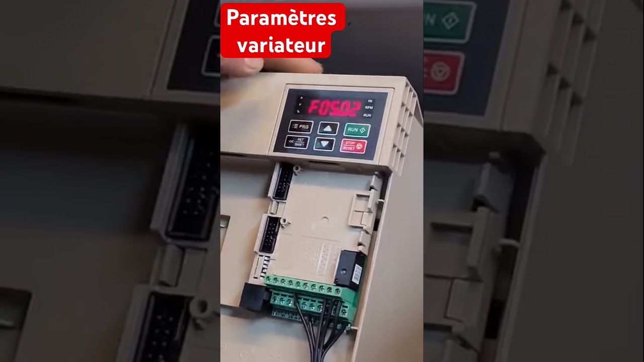 Param&egrave;tres variateur veichi  si23 2025
