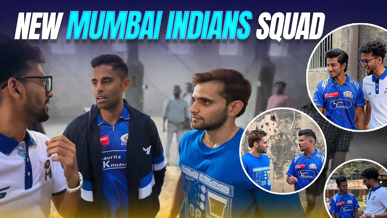 Meeting The New Mumbai Indians Squad Of IPL 2025 💙 | Vlog 91 @Mumbai Indians
