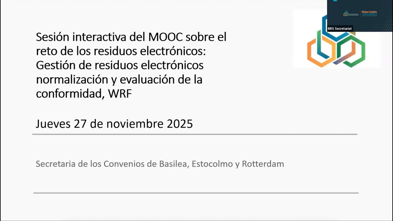 Gestión de residuos electrónicos normalización y evaluación de la conformidad, WRF