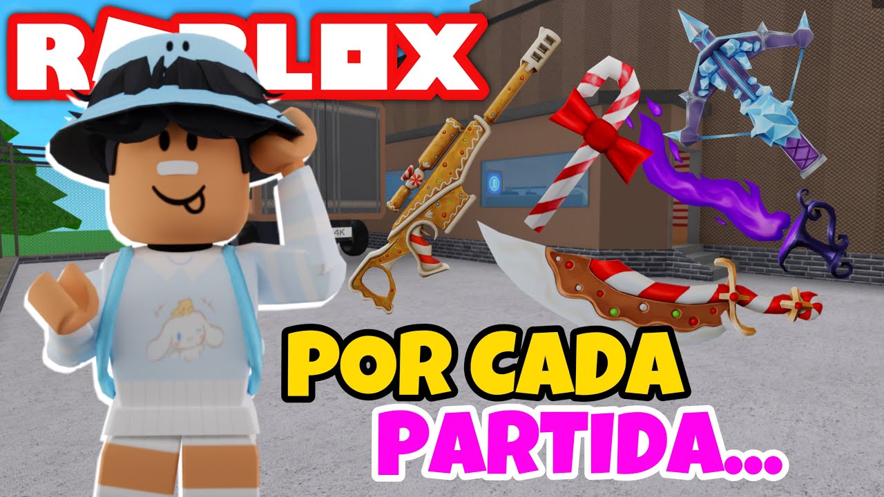 POR CADA PARTIDA CAMBIO DE ARMAS 🔫/ MURDER MYSTERY 2 / CHIQUITO ROBLOX