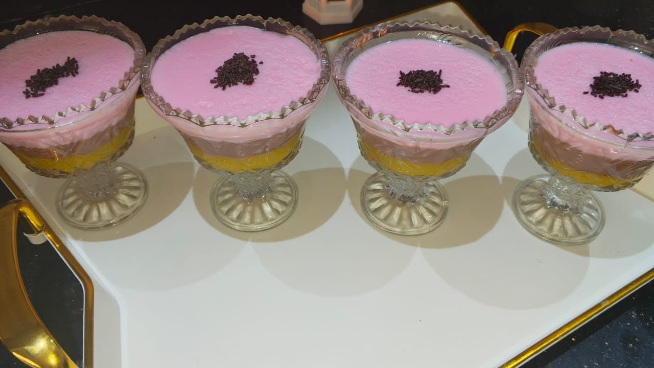 تحلية باردة  منعشة  بدون بيض ولا شانتيي ولا فرن🍊🥂