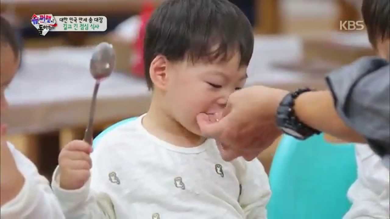 [HIT] 슈퍼맨이 돌아왔다-삼둥이 킹크랩 폭풍먹방! 