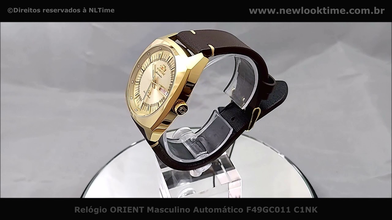 Rel&oacute;gio ORIENT Masculino Autom&aacute;tico F49GC011 C1NK