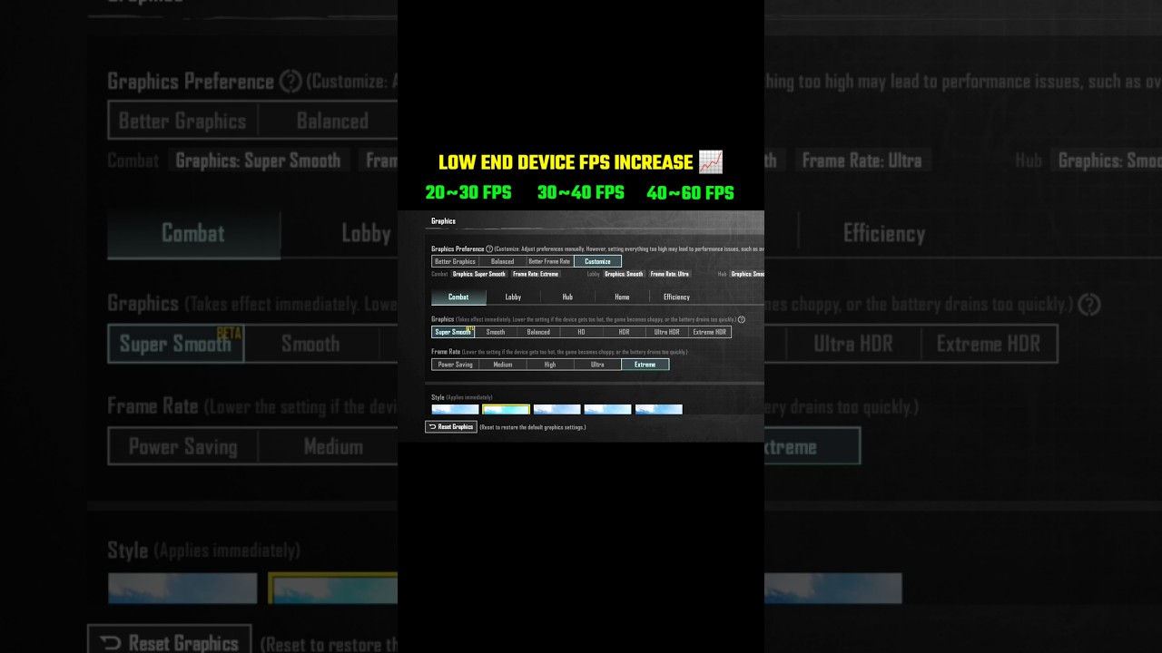 Low End Device FPS Increase BGMI Super Smooth Graphics #shorts #pubgmobile #bgmi #darrowgaming