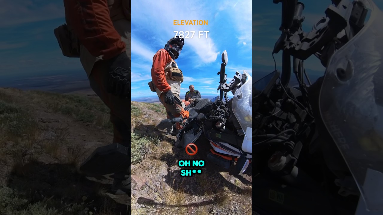 Where&rsquo;s the switchback?! #motorcycle #advlife #moto #motofails #advmoto #offroad #motorcyclecrash