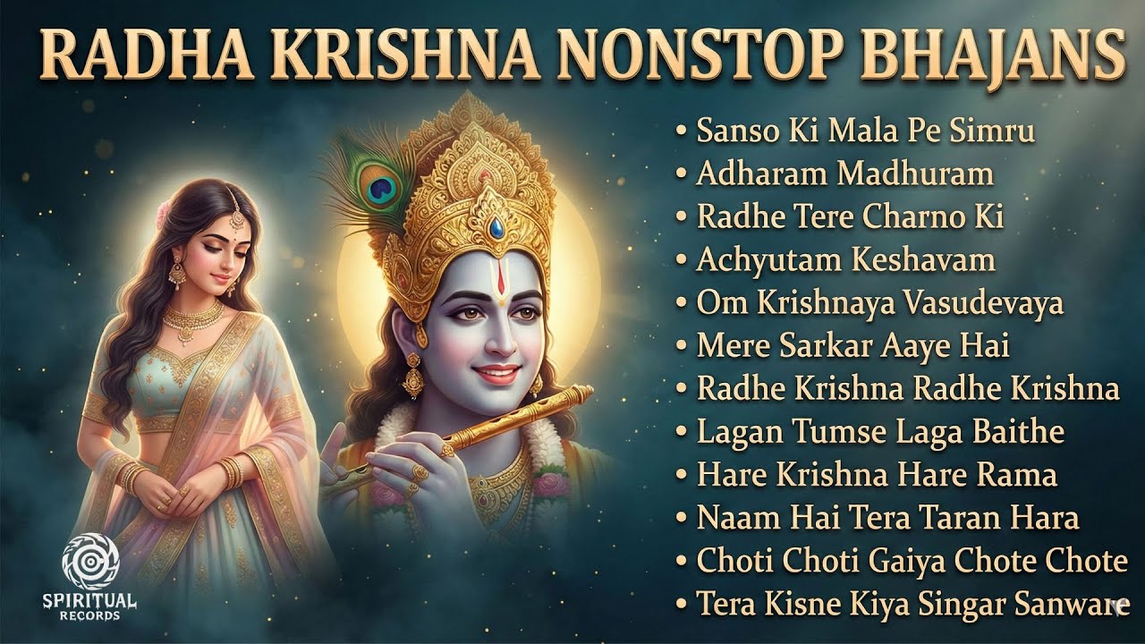 Radha Krishna Nonstop Bhajans | Mind Relaxing Bhakti Songs for Peace #radheradhe