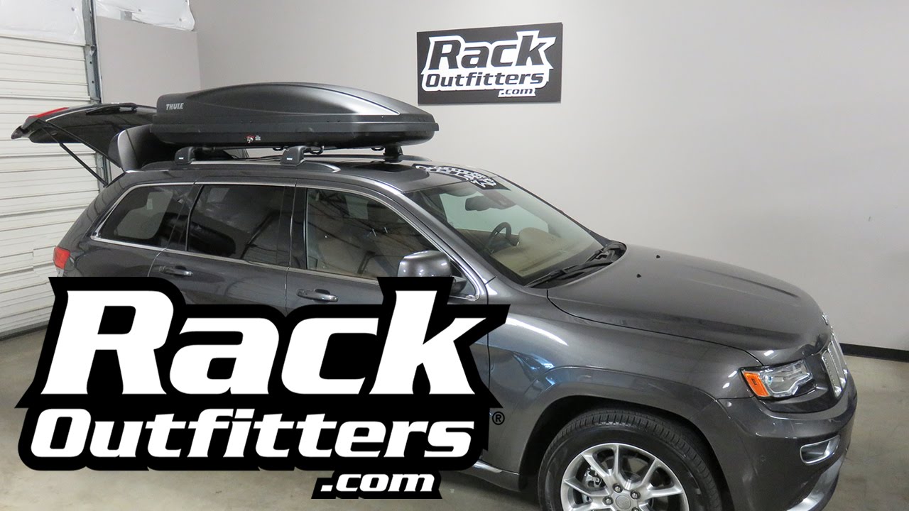 Jeep Grand Cherokee with Thule Force 628 Luggage Carrier Cargo Box from Rack Attack