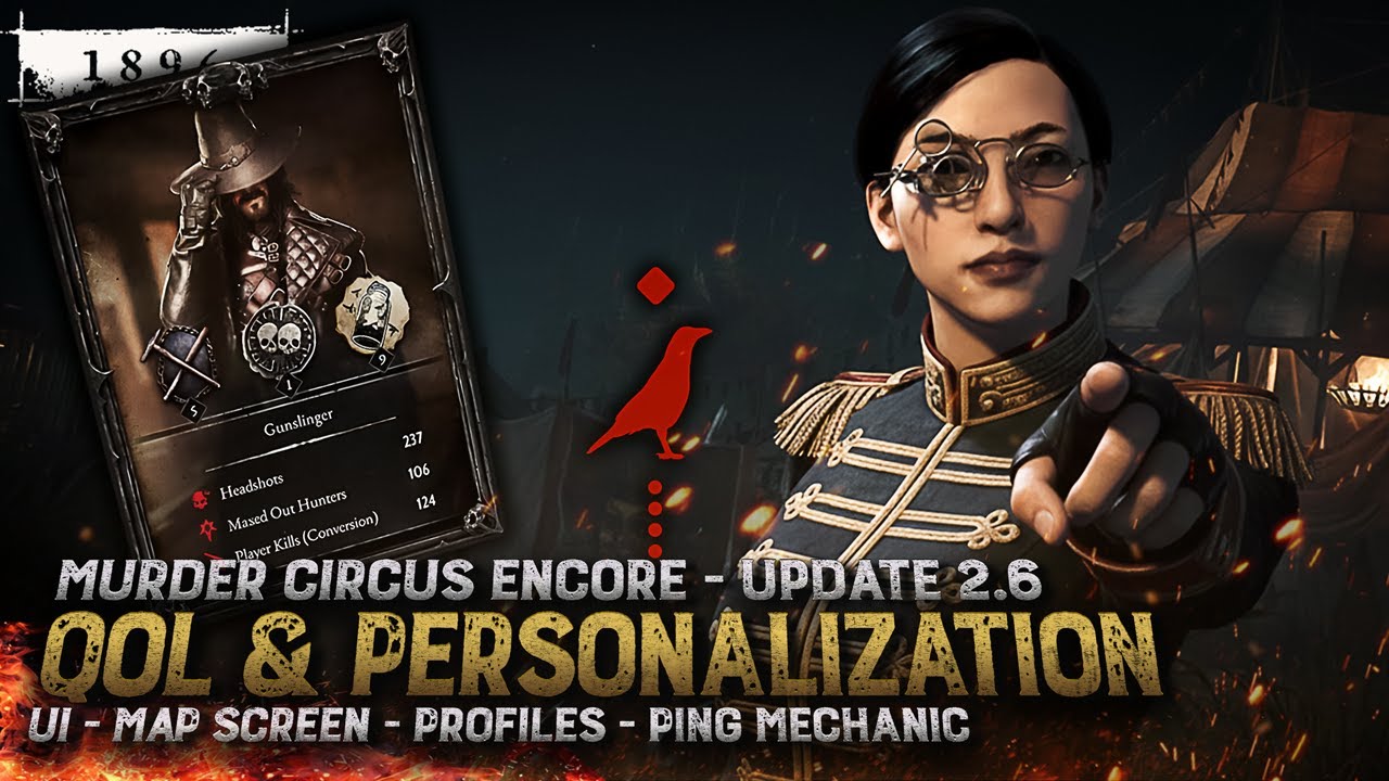 Cambios en la interfaz de usuario de la actualizaci&oacute;n 2.6 de Hunt Showdown: perfiles, mapa, pings...