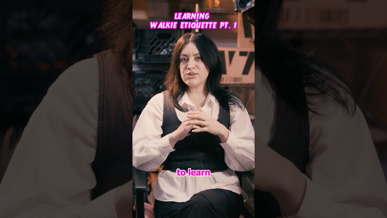 Movie Set Walkie Etiquette Pt.1 - #filmmaking #shorts