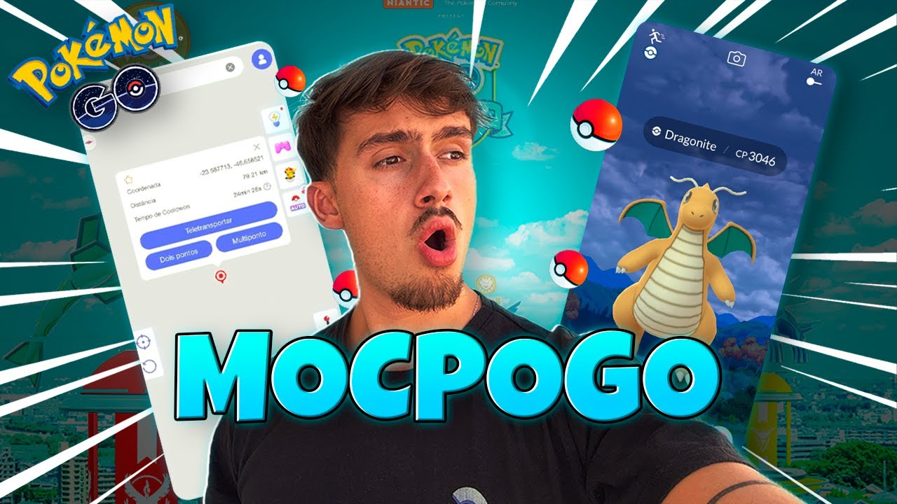 O MELHOR FAKE GPS PARA POKEMON GO DE 2025! FUNCIONA no iPhone e Android e SEM PC! (MOC POGO)