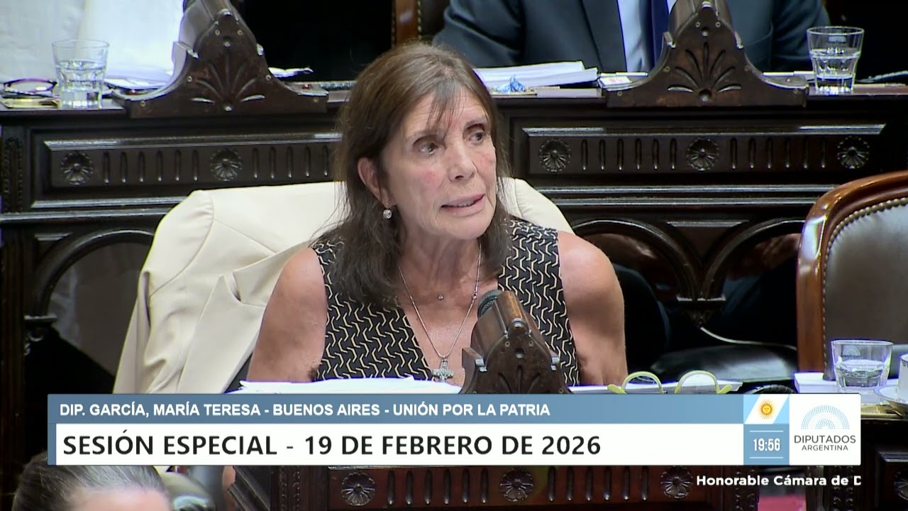 Diputada García, María Teresa - UxP - Sesión 19-02-2026 - PL