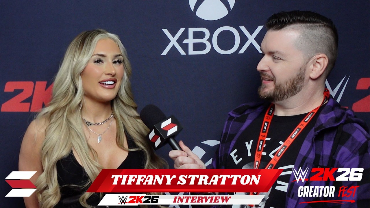 Тиффани Страттон о первых поединках лицом к лицу в Elimination Chamber (WWE 2K26 Creator Fest)