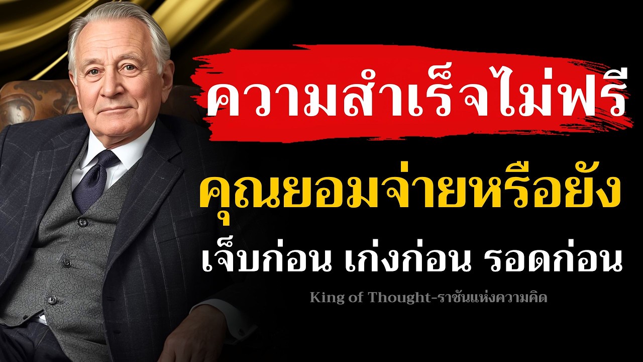 ความสำเร็จไม่ฟรี คุณยอมจ่ายหรือยัง เพราะคนเจ็บก่อน เก่งก่อน และรอดก่อน