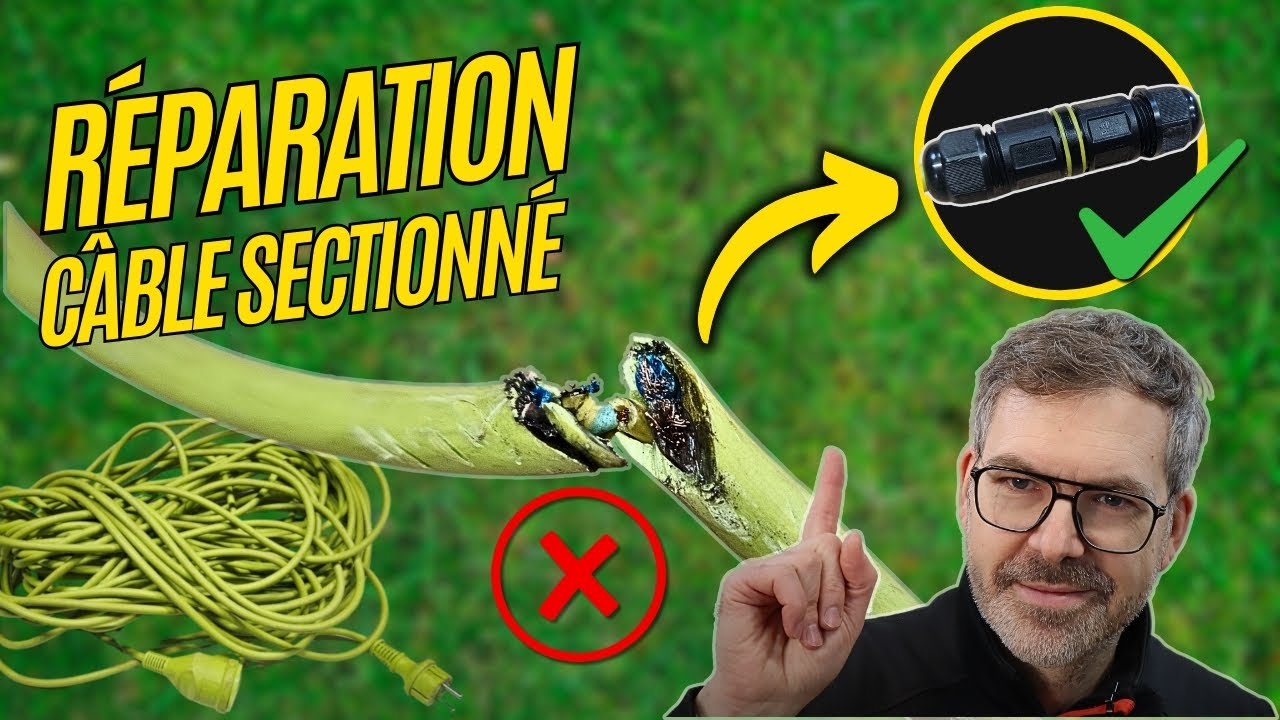 Comment r&eacute;parer une rallonge &eacute;lectrique ext&eacute;rieure coup&eacute;e ?