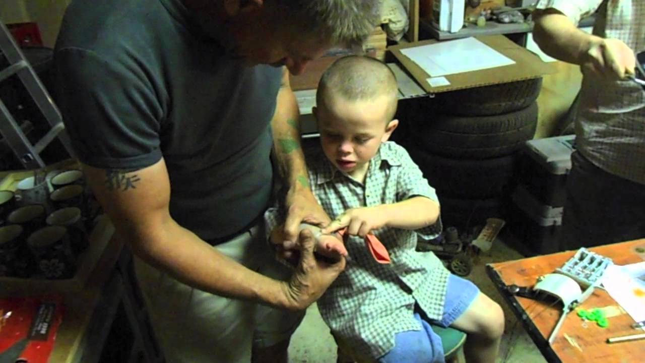 Robohand - Before our 3D printer: Way in the beginning