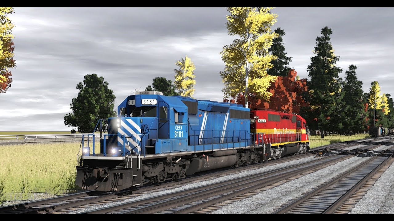 Trainz 2019: NARM Trainz CEFX SD40-2 #3181 Drive